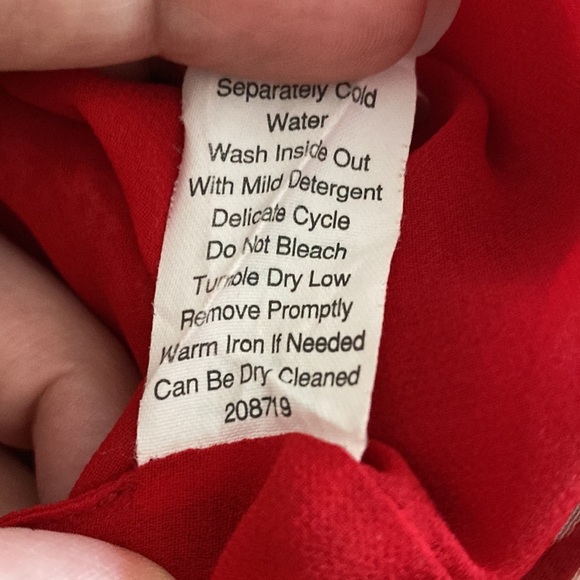 CAbi #162 Red Heart of Township Cami Floral Patterned Top XS - Picture 6 of 7